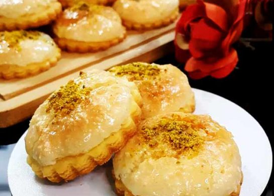 طرز تهیه تارت نارگیلی با لیوان فرانسوی با دستور سر آشپز