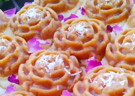 طرز تهیه کیک حلوا برشی شیک و مجلسی گام به گام_رستوران یاب