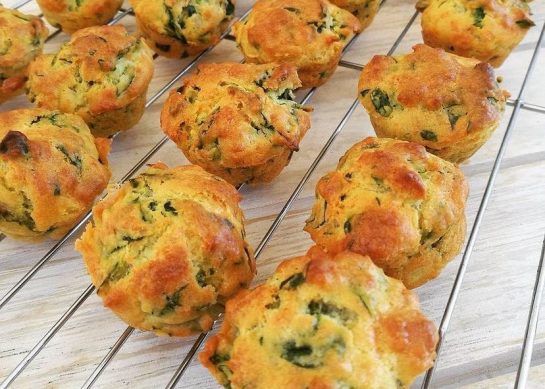 طرز تهیه مافین اسفناج و پنیر فوق العاده عالی و خوش طعم_رستوران یاب