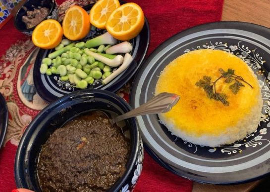 طرز تهیه گمج کباب گیلانی با گردو به روش رستورانی _رستوران یاب