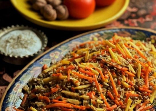 طرز تهیه به پلو اصفهانی با گوشت قلقلی خیلی لذیذ _رستوران یاب