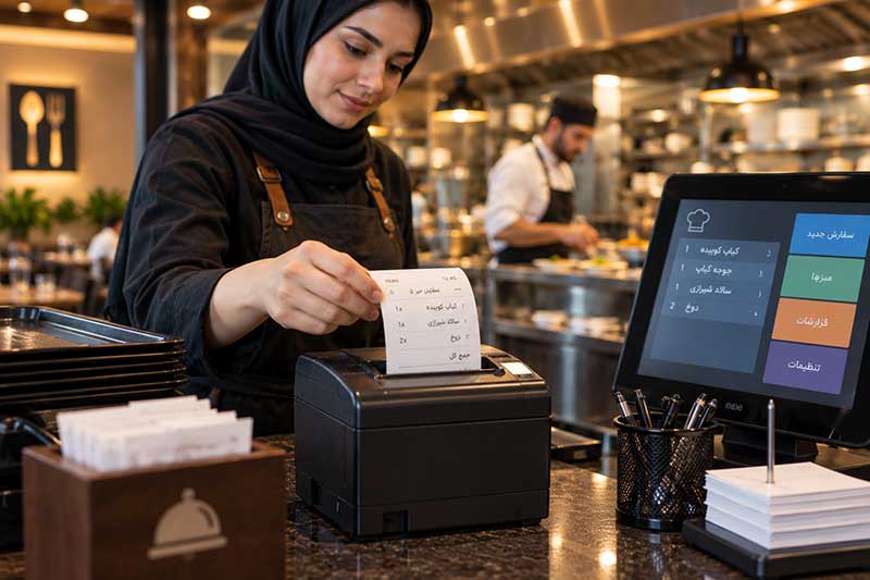 فیش پیرینتر در رستوران