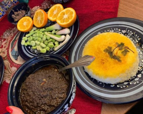طرز تهیه گمج کباب گیلانی با گردو به روش رستورانی _رستوران یاب