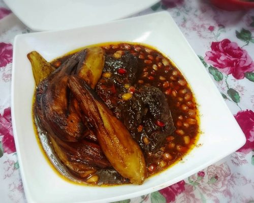 خورش انار و بادمجان