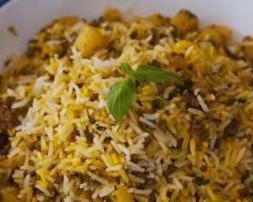 طرز تهیه ریحان پلو