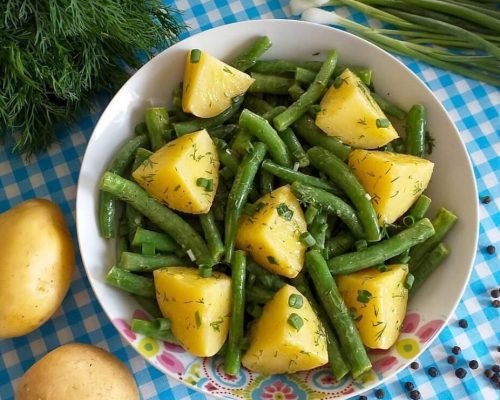 طرز تهیه سالاد لوبیا سبز