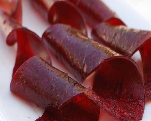 طرز تهیه لواشک آلو قرمز