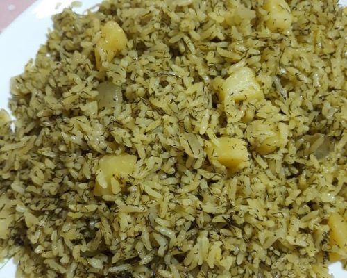 طرز تهیه پلو سیب