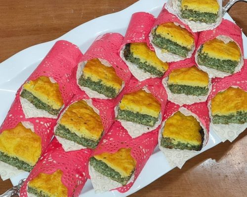طرز تهیه کوکو دو رنگ