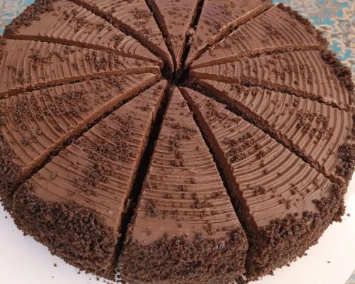 طرز تهیه کیک دبل چاکلت شکلاتی به روش کافی شاپی